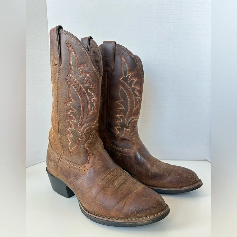 TONY LAMA Men’s Western Cowboy Brown Leather Boots Style BB2021 Size 8